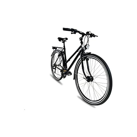 XB3 28 Zoll Damenfahrrad 21 Gang Shimano StVZO Nabendynamo LED Licht Standlicht schwarz Cover