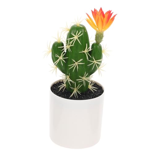 VICASKY Künstlicher Topfkaktus Bonsai Simulation Lebensechte Tischdekoration Für Wohnzimmer Büro Küche Pflegefrei Und Dekorativ VICASKY Künstlicher Topfkaktus Bonsai Simulation Lebensechte Tischdekoration Für Wohnzimmer Büro Küche Pflegefrei Und Dekorativ