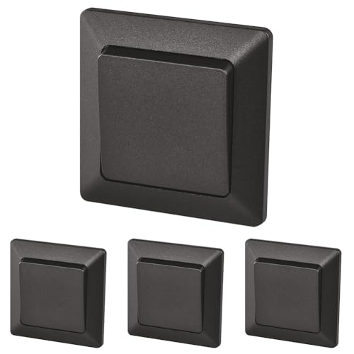Interrupteur-sonnette pour remplacer un vieux bouton poussoir noir d'intérieur