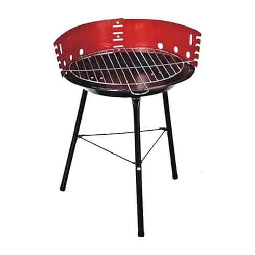 ＡＷＨＡＯ Parrilla de carbón para barbacoa, pequeña, portátil, multifuncional, estable, trípode, redonda, para exteriores, fiestas, patio, picnic