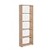 Adore Furniture 5-poziomowy duży regał na książki 170 cm, efekt dębu regał ekspozycyjny do przechowywania mebli biurowych do salonu – teksturowany dąb sonoma