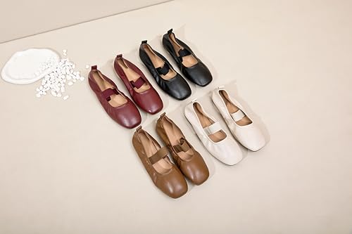 Mary Jane Shoes Women Comfortable Fashion Elastic Ankle Straps Flats Shoes Round Toe Ballet Flats4