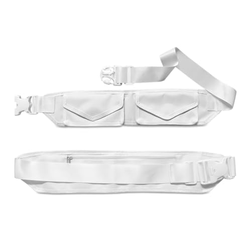 Premium Ihram Belt for Hajj & Umrah, Comfortable Pilgrim Waist Belt with Secure Zippered Pockets for Documents and Phones, Adjustable Waist Size 26’’-50’’ Inches Anti Theft Double Lock Buckle