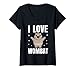 Donna Wombat - Peluche Australia, regalo Maglietta con Collo a V