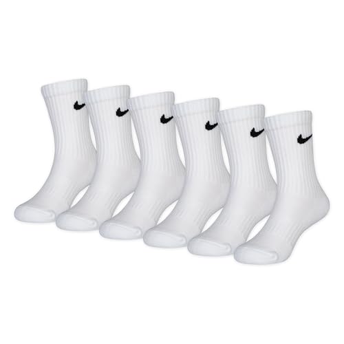 NIKE Unisex Kinder Colorful Pack Crew Socken Weiß 5-7 Jahre EU