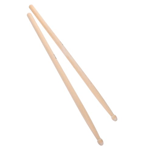 2 piezas de baquetas para batería para principiantes, duraderas, de madera para varios estilos musicales, agarre suave para tocarlas cómodamente, para práctica y presentación miniatura 1