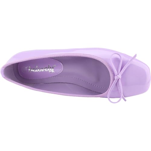 CLOVERLAY Women's Bow Ballet Flats Slip-On Round Toe Bowknot Ballerina Flat Elegant Dress Comfort Casual Daily Spring Summer Shoes3