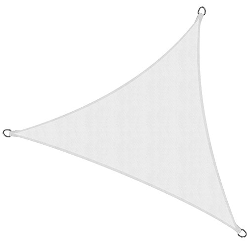 Toldo de terraza vela de sombra blanca triangular Sol Royal de 3.6 metros impermeable 2