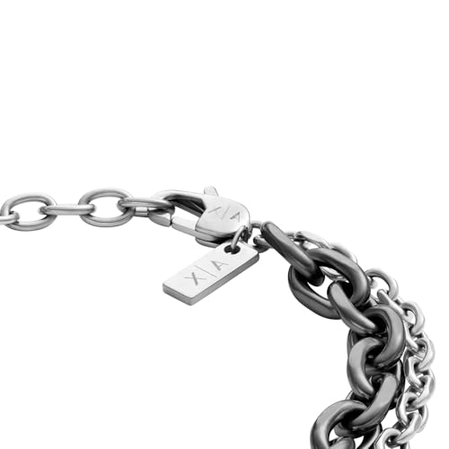 Image of A|X Armani Exchange Stainless Steel Chain Bracelet for Men