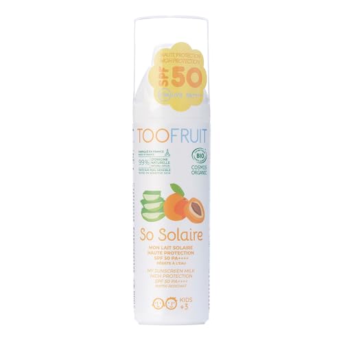 Lait solaire SPF 50 TOOFRUIT haute protection hydratante corps et visage 100 ml