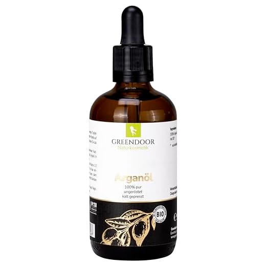 Greendoor REINES Bio arganolja, pipettflaska 100 ml ren nativ kallpressad naturligt oröstad, hårolja utan silikon, arganolja för hår hud naglar ansikte, naturkosmetik vegansk fukt anti-åldrande