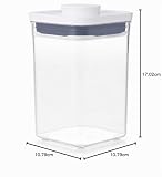 OXO Good Grips Pojemnik POP, mały kwadrat, niski, 1 L