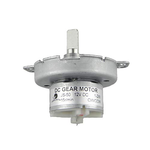 CHANCS Slow Speed Motor Synchronous Motor DC 12V JS-50 15RPM