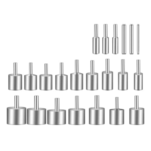 Jieoto 22個入り粗砂丸玉 仏教用数珠 研磨・成形ツール 蜜蝋翡翠研磨・研磨ツール