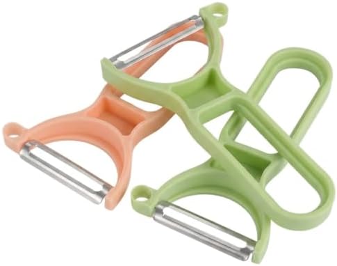 Premium Y Vegetable Peeler Pack of 2, Stainless Steel Sharp Swivel Blade, Ergonomic Non-Slip Handle for Potatoes, Carrots, Cucumbers, Apples, Fruits & Vegetables, Kitchen Peeling Tool (Pink) image 5