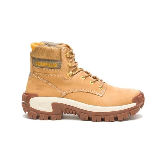 Caterpillar Men's, Invader High Steel Toe Work Boot Honey 10 M