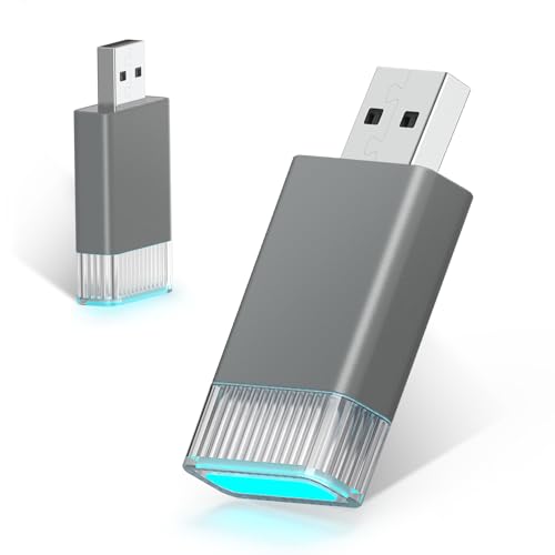 Mini Wireless Carplay Adapter for Apple iPhone,Plug and Play Easy Setup Automatic Reconnect,Convert Wired to Bluetooth Wireless Car Play Dongle,for Older Cars 2016+ & iPhone iOS 10+ (USB A) Grey01