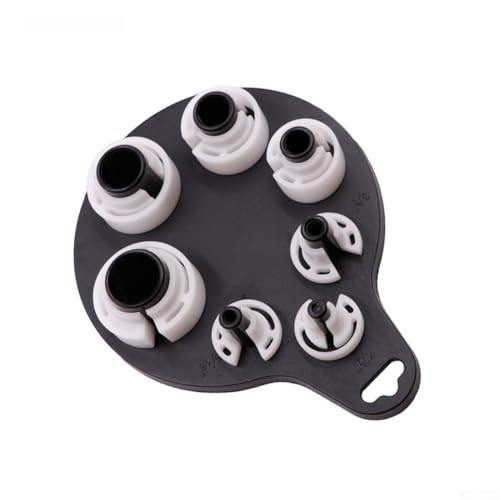 Hosrivae Lot de 7 outils de déconnexion de conduite de carburant pour réparation de climatisation automobile, compatible avec tuyaux de 6 mm à 22 mm, plastique noir/bleu (7 climatiseurs)