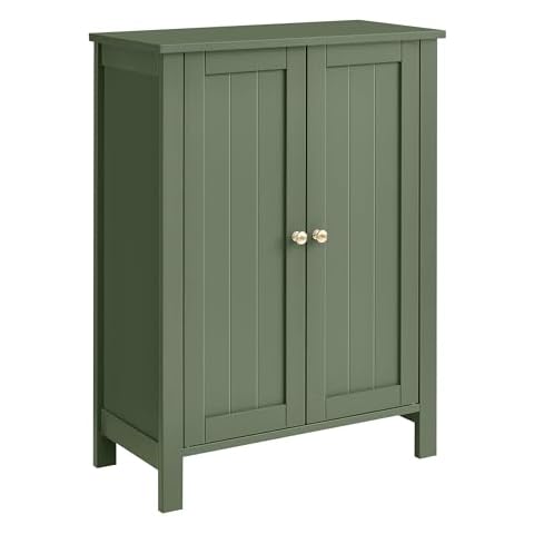 VASAGLE Forest Green Bathroom Cabinet UBCB060C01 Cover