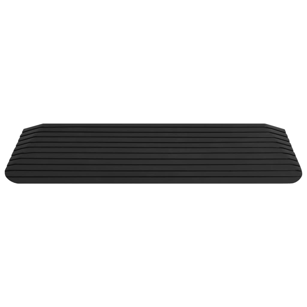 Rampas de umbral de goma con superficie antideslizante para silla de ruedas, scooter, andador, entrada, aparcamiento, seguridad, 2 unidades, 110 x 32 x 3,8 cm