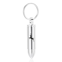 Cylinder Urn Keychain-silver