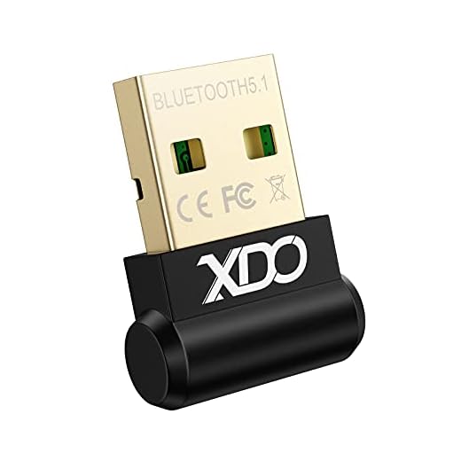 Bluetooth Adapter for PC, XDO USB Bluetooth Adapter 5.1 EDR, Bluetooth Dongle Wireless Bluetooth Receiver for Desktop, Laptop, Speaker, Mouse, Keyboard, Headphones Support Windows 10/8.1/8/7