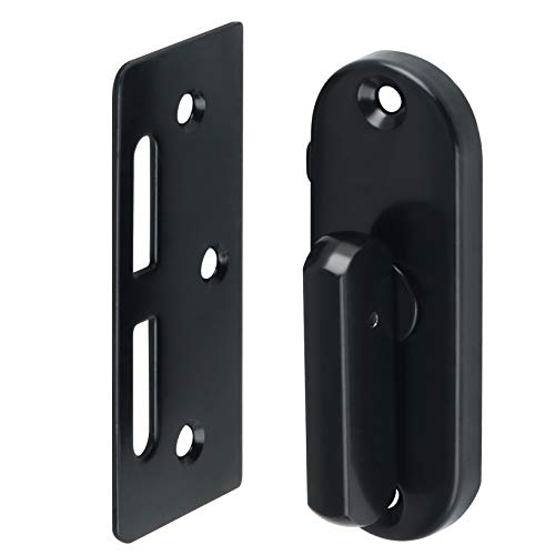 Alise Door Catch Latch Lock,Gate Latches Bolt Latch Buckles For Kitchen Bathroom Moving Sliding Door Windows Bran,Heavy Duty Sus304 Stainless Steel Catches Lock Hardware,Black Finish Mc900-B #TOP7
