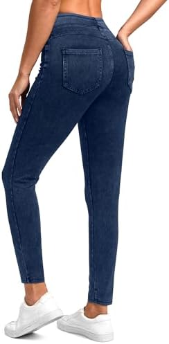 Rammus Jeggings Pull on Stretchy Jeans for Women High Waisted Ski...