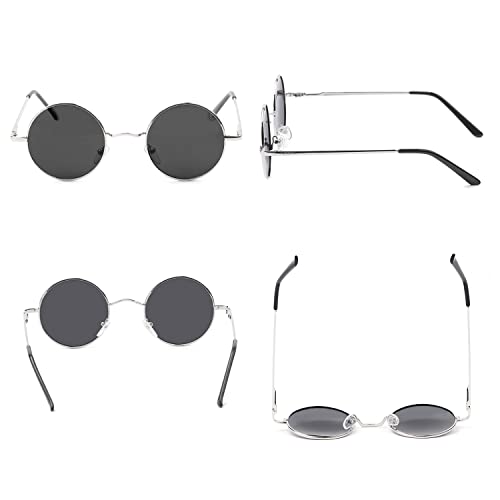 Image of Vintage Small Round Polarized Hippie Sunglasses for Men Women Circle Sun Glasses NP1002