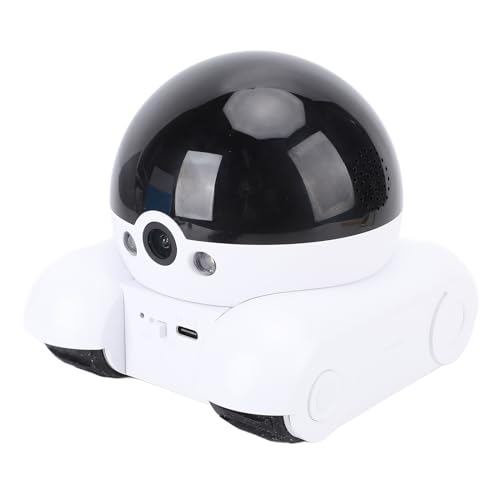 Topiky Videocamera Robot su Ruote 1080P Doppio Obiettivo, Telecamera Mobile per Animali Domestici da Interno con Comunicazione Bidirezionale, Controllo App Telecamera di Sicurezza da 2