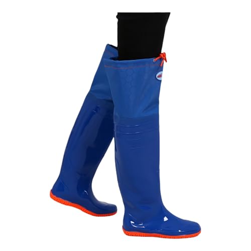 Men’s Stockingfoot Fishing Wading Pants, Waterproof Hip Boots, Lightweight and Breathable Warm Weather Hip Waders, High Stockingfoot Wader Pant for Fly Fishing(5.5)