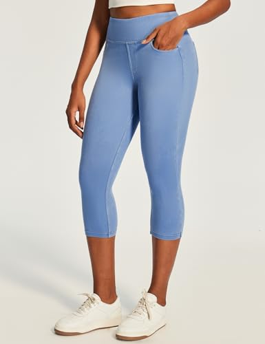 Image of Heathyoga Yoga Pants with Pockets Extra Soft Leggings with Pockets for Women Non See-Through High Waist Workout Leggings