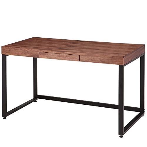 市場 ウォールナットデスク 幅120x奥行60x高さ72.5cm ブラウン 天然木使用 T-2314BR