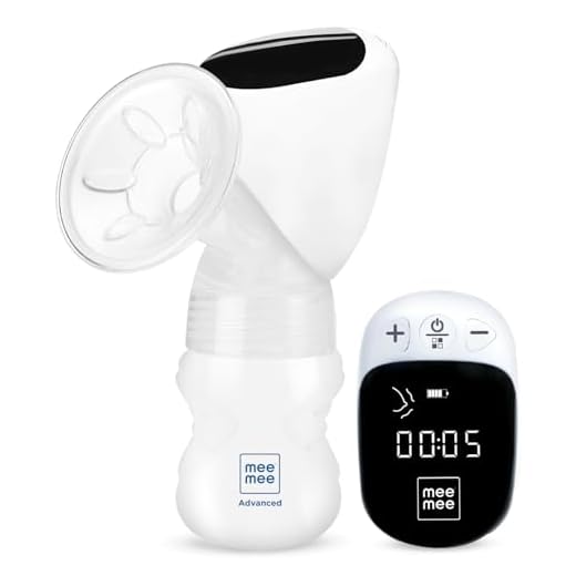 Mee Mee Advanced Digital Electric Breast Pump - 3 Modes for Gentle Massage, Effective Suction & Let-Down Stimulation - Ideal for Nursing & Breastfeeding - White