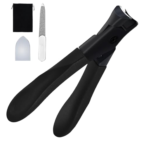 Sillas cortaúñas, cortaúñas - Tijeras de manicura de acero inoxidable con lima de uñas,Cuidado de uñas para hombres y mujeres, cortaúñas de mandíbula ancha para uñas encarnadas y gruesas