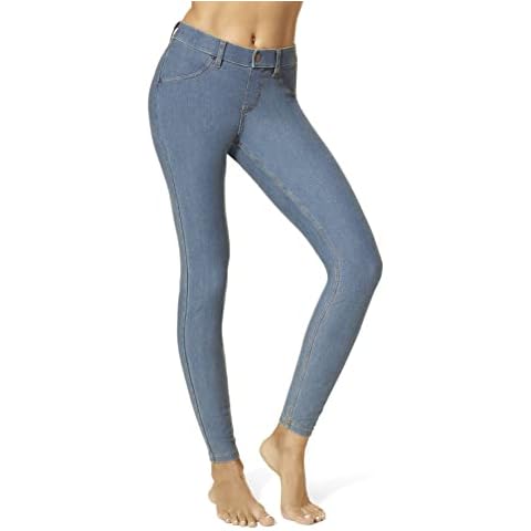 HUE Women's Essential Denim Leggings with Stretch Cover