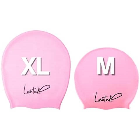 Extra Large Swim Cap for Long Hair XL and Kids Long Hair Swimming Cap M Bundle (Color Rose Quartz) Cover