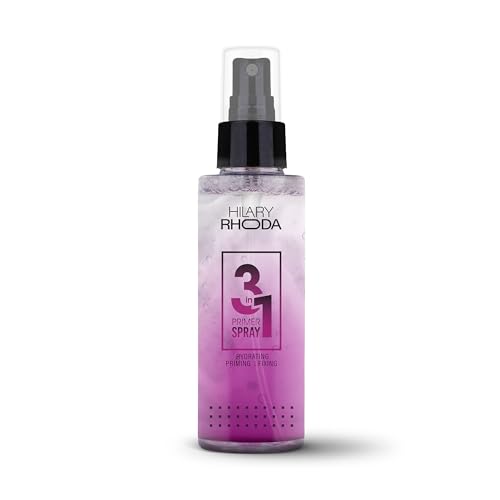 Hilary Rhoda 3-in-1 Primer Spray | Hydrating Face Mist | Makeup Primer & Setting Spray | Oil Control Formula | Pore Blurring | Dewy Long Lasting Finish | For All Skin Types – 120ml
