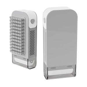 Generisch Reise Seifenschale mit Bürste Grau/Weiß