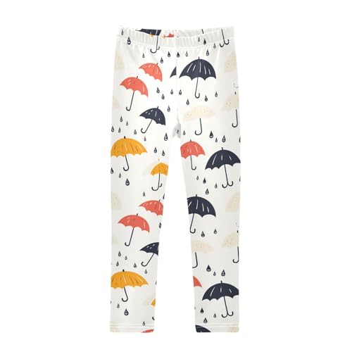 Colorful Drops Girls' Leggings Toddler Doodles Kids Yoga Pants Dance Active Tights 4T