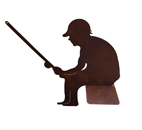 Patine Figure pêcheur pour Le Jardin, étang