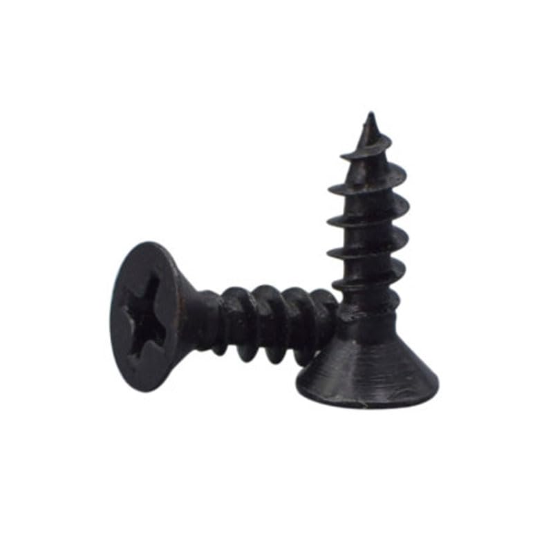 Generic 100PCS Phillips Screw Countersunk Head Self-Tapping Screws Flat Head Bolts Black M3 M4 - (Size: M4 x20mm)