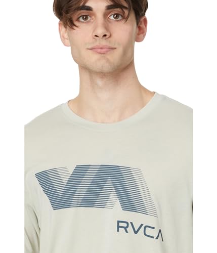 RVCA Men's Standard Va Blur Ss, Chalk3