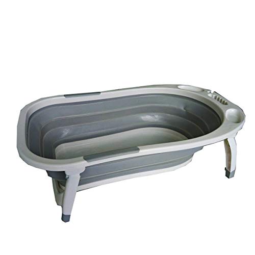 Banheira Shine Dobrável Portátil Cinza Star Baby