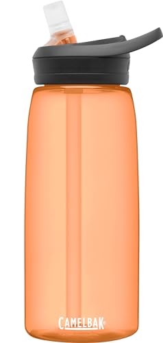 Image of CamelBak Eddy+ Water Bottle with Bite Valve Straw, Leak‑Resistant Easy‑Sip Design for Everyday Hydration, 32oz, Desert Sunrise