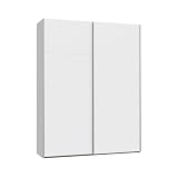 AVANTI TRENDSTORE - Lajatico - Armadio in colore bianco con 2 ante scorrevoli, ideale per soffitti alti grazie alle sue misure ca LAP 180,1x235x61,2cm. Disponibile in varie misure di larghezza.