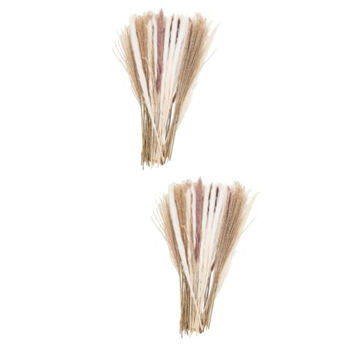 MAGICLULU 120 Peças Flores De Junco Secas Grama Artificial Galhos De Grama Seca Decoração De Junco S