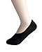 2econdskin Women's Casual No Show 3 to 8 Pairs Socks Non Slip Flat Boat Line - 3pairs Black