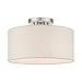 Livex Lighting 49809-91 Meadow 1 Light 13 inch Brushed Nickel Semi Flush Ceiling Light
