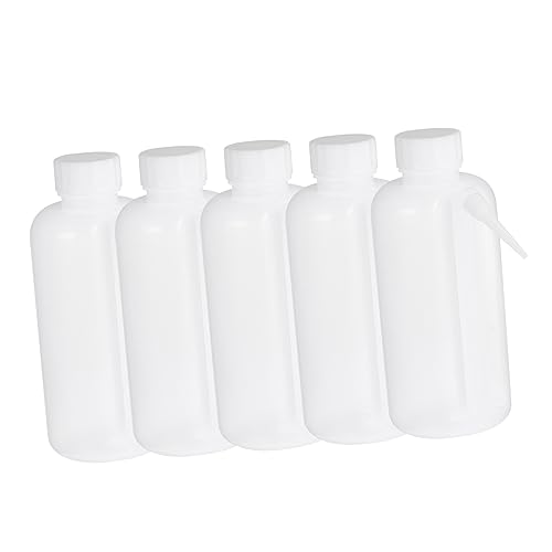 CHILDWEET 500ml Plastic Wash Bottles Bottles Laboratory Easy to Clean Reusable for Shampoo Conditioner